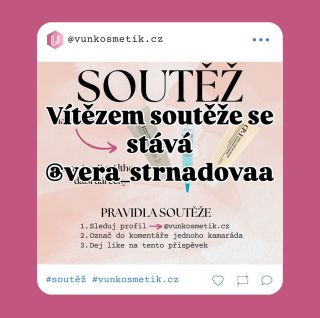 Vítězem soutěže o šampony Dr.Althea + dárkové balíčky se stává: @vera_strnadovaa 🥳 Prosíme výherkyni, aby nám napsala...
